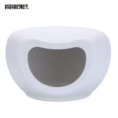 Top quality square plastic cat house big smile cat house cat nest